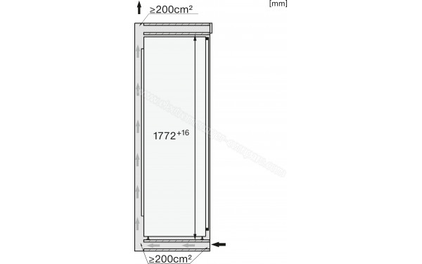 MIELE K 7733 E - Dimensions