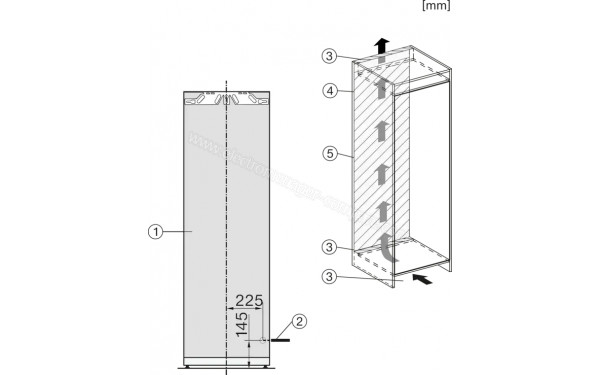 MIELE K 7747 D - Dimensions