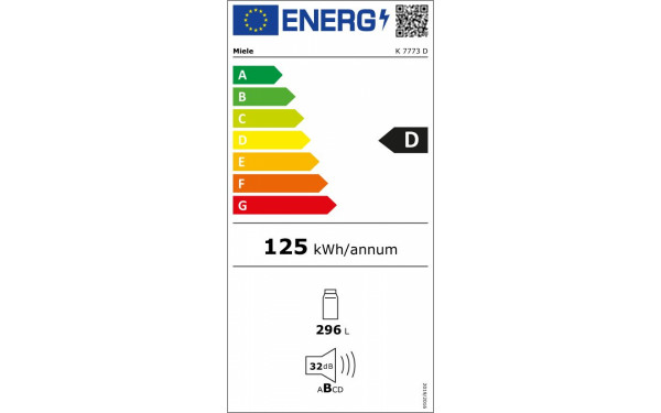 MIELE K 7773 D - &Eacute;tiquette &eacute;nergie v2