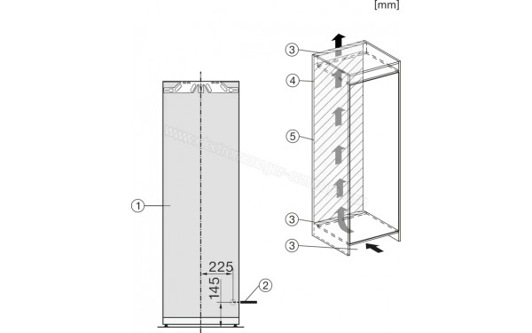 MIELE K 7777 C - Dimensions