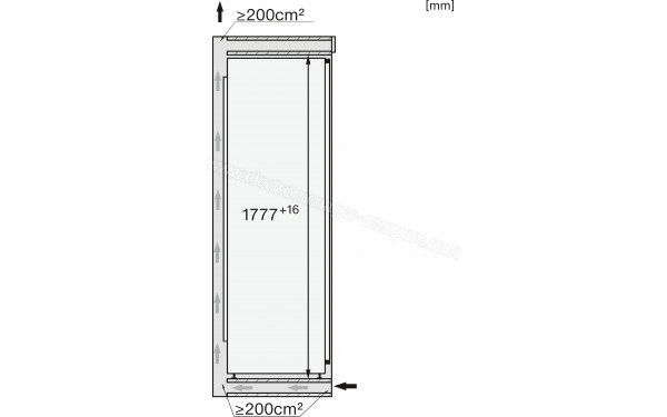 MIELE K 7797 C R - Dimensions