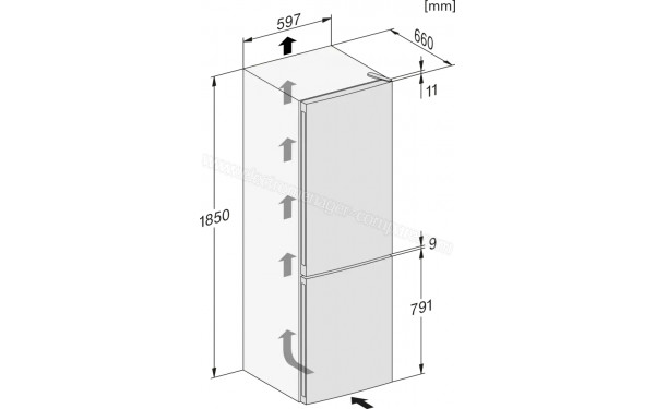 MIELE KDN 4174 E Active - Dimensions