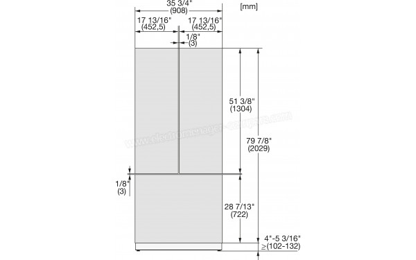 MIELE KF 2982 Vi - Dimensions