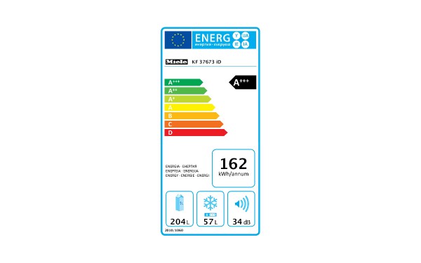 MIELE KF 37673 iD - &Eacute;tiquette &eacute;nergie