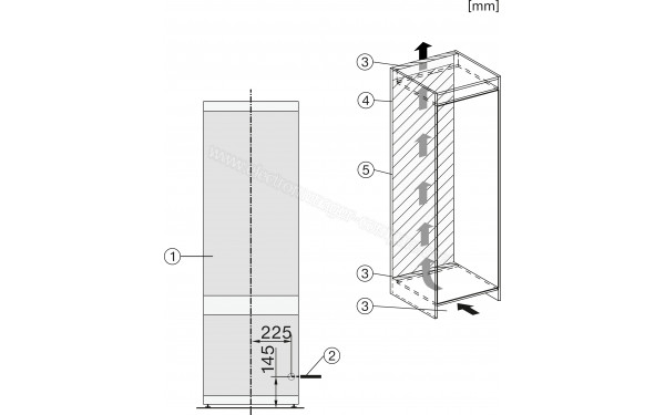 MIELE KF 7731 D - Dimensions