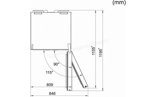 MIELE KFN 28133 D ws - Sch&eacute;ma technique
