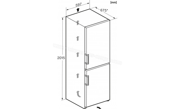 MIELE KFN 4799 CDE Inox - Dimensions