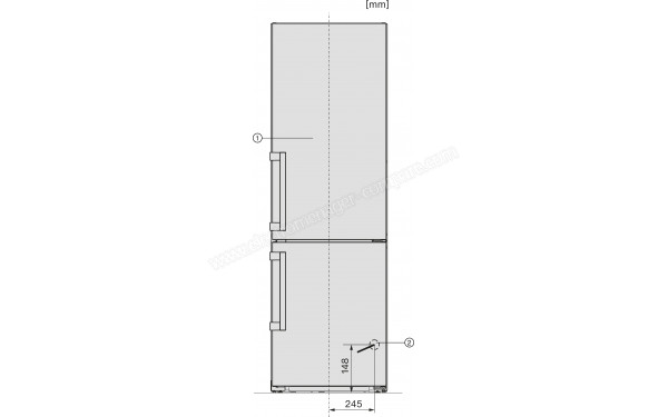 MIELE KFN 4799 CDE Inox - Dimensions