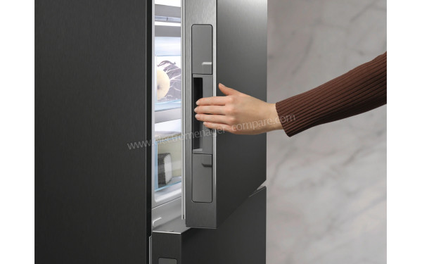 MIELE KFN 4898 AD BS - Zoom sur la poign&eacute;e int&eacute;gr&eacute;e