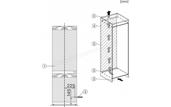 MIELE KFN 7764 C - Dimensions