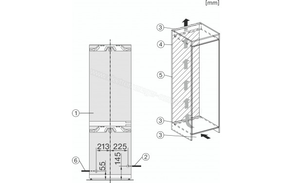 MIELE KFN 7795 C - Dimensions