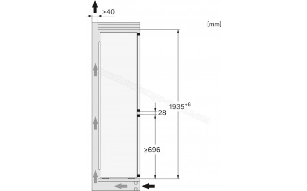 MIELE KFN 7934 D - Dimensions