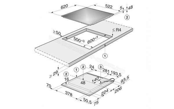 MIELE KM 6325-1 - Niche d'encastrement (cr&eacute;dit : Boulanger)