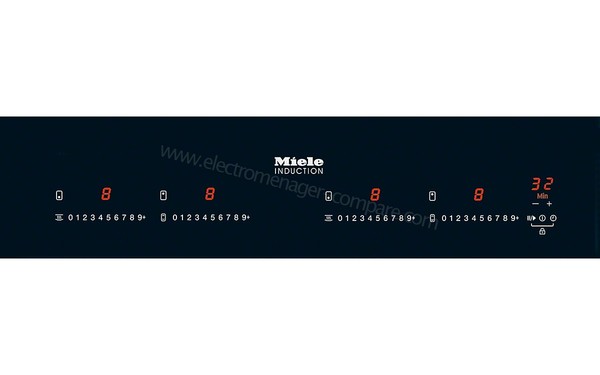 MIELE KM 6328-1 - Panneau de commandes