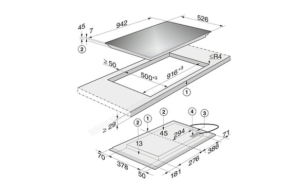 MIELE KM 6388 - Niche d'encastrement