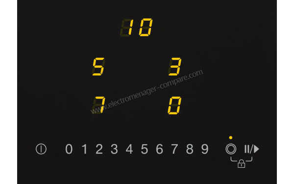 MIELE KM 6521 FR - Panneau de commandes