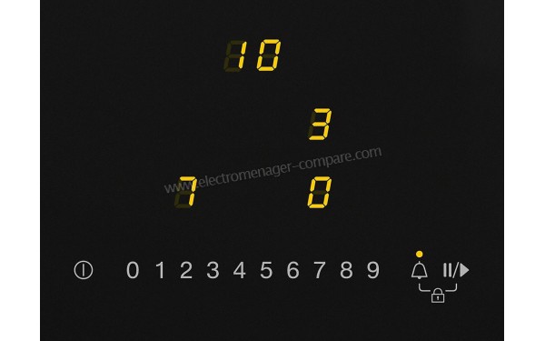 MIELE KM 7200 FR - Panneau de commandes