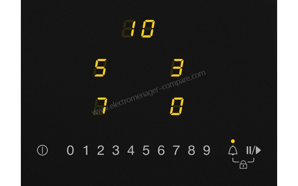 MIELE KM 7201 FR - Panneau de commandes