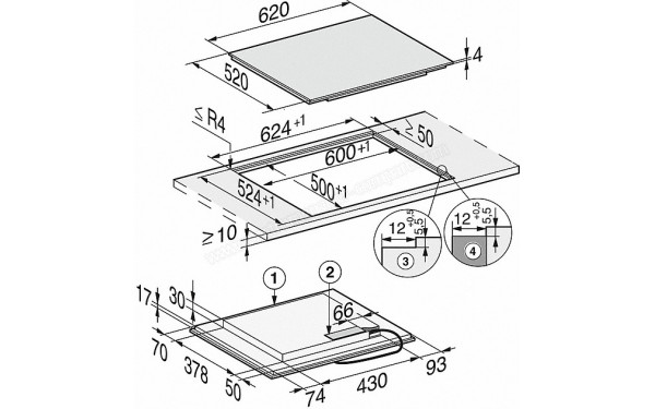 MIELE KM 7465 FL - Sch&eacute;ma technique