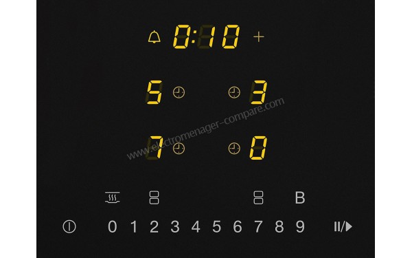 MIELE KM 7465 FR - Panneau de commandes