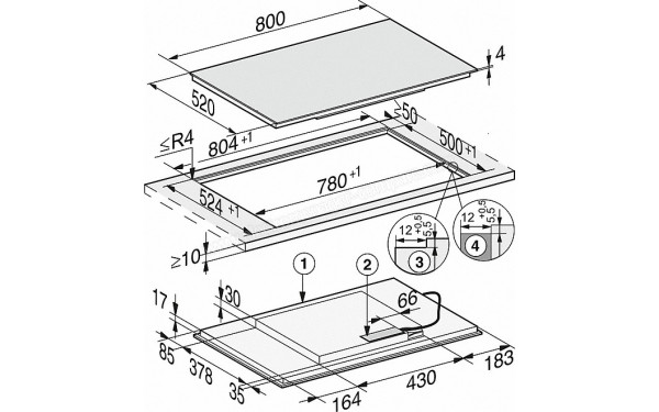MIELE KM 7574 FL - Sch&eacute;ma technique