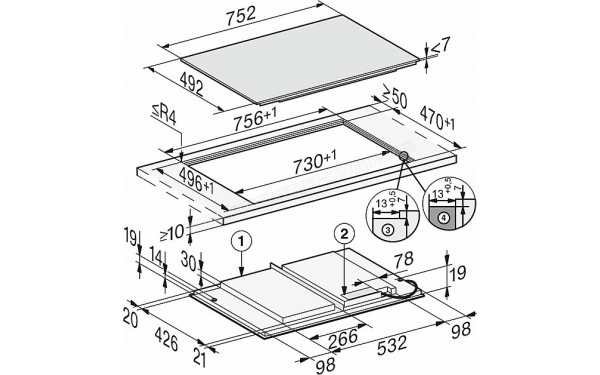 MIELE KM 7617 FX - Sch&eacute;ma technique
