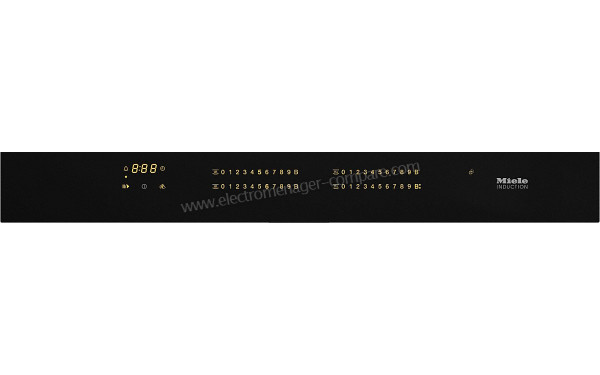 MIELE KM 7617 FX - Panneau de commandes