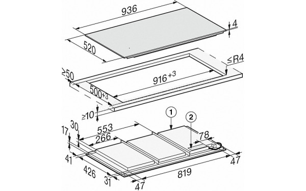 MIELE KM 7897 FL - Sch&eacute;ma technique