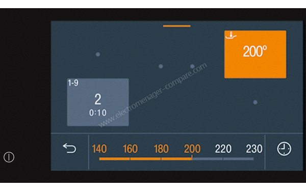 MIELE KM 7999 FL - Panneau de commandes