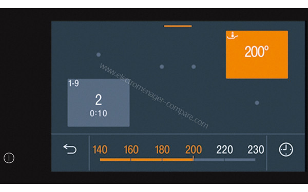 MIELE KM 7999 FR - Panneau de commandes