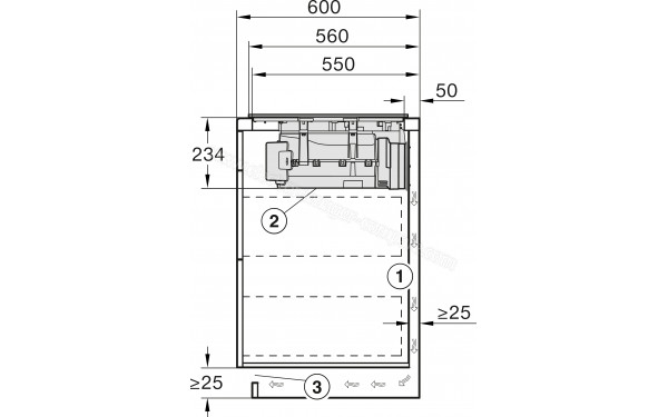 MIELE KMDA 7676 FL-A BlackPerfection - Dimensions