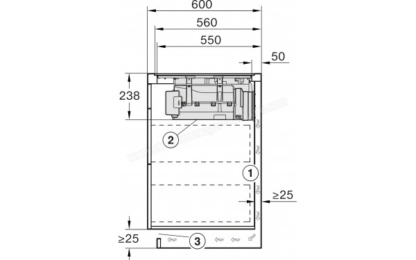 MIELE KMDA 7676 FL-A BlackPerfection - Dimensions
