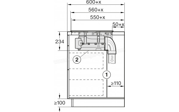 MIELE KMDA 7676 FL-A BlackPerfection - Dimensions