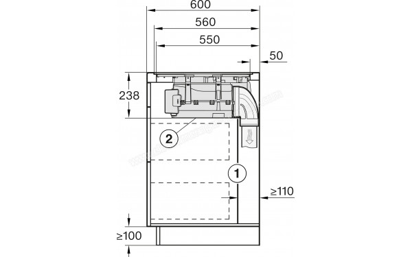MIELE KMDA 7676 FL-A BlackPerfection - Dimensions