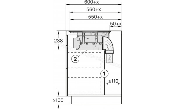 MIELE KMDA 7676 FL-A BlackPerfection - Dimensions