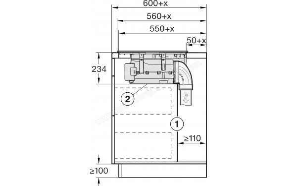 MIELE KMDA 7676 FL-U BlackPerfection - Dimensions