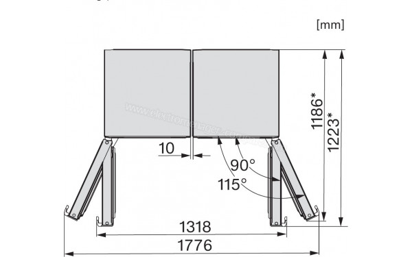 MIELE KS 4783 DD Inox CleanSteel - Dimensions