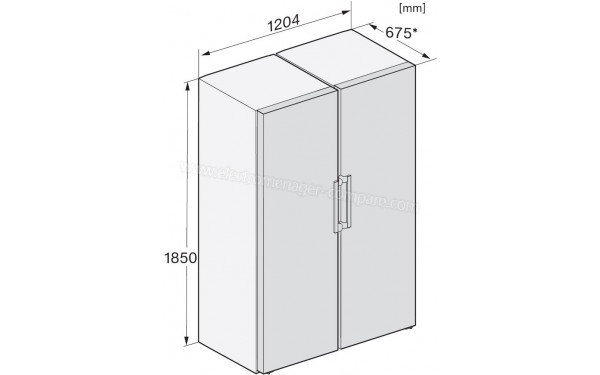 MIELE KS 4783 DD Inox CleanSteel - Dimensions