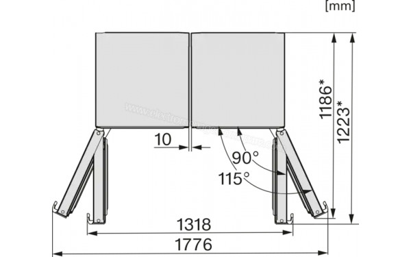 MIELE KS 4783 ED Inox - Dimensions