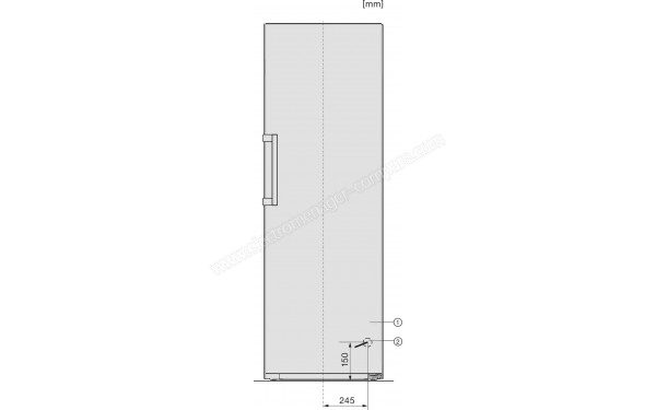 MIELE KS 4783 ED Inox - Dimensions