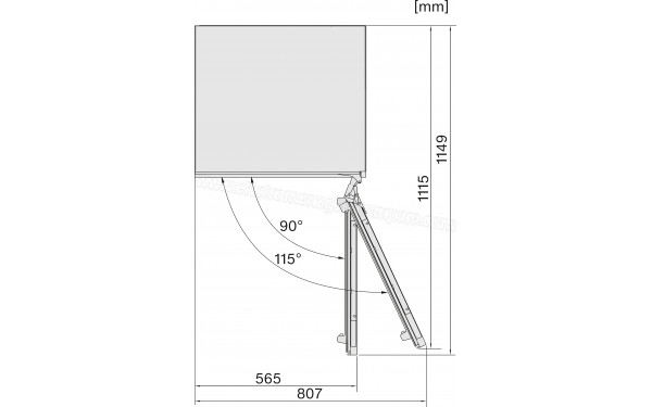 MIELE KU 7035 D - Dimensions