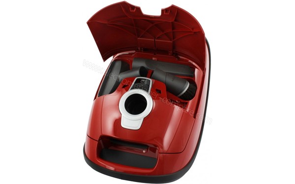 MIELE Select Parquet - Vue 3/4 droite capot ouvert