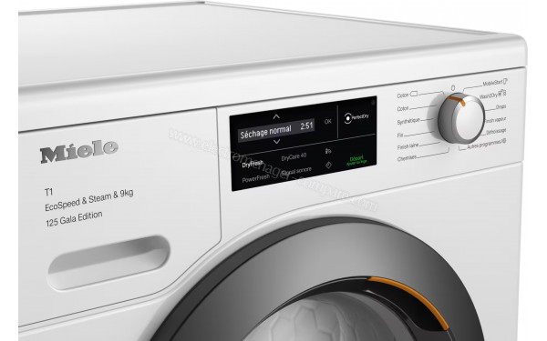 MIELE TCL680WP - Vue des programmes