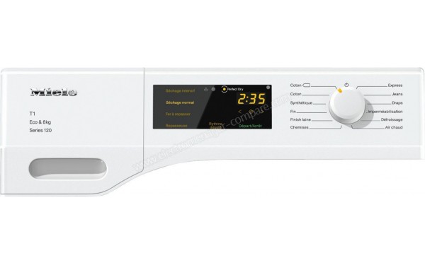 MIELE TDD 430 WP - Panneau de commandes (cr&eacute;dit : Boulanger)