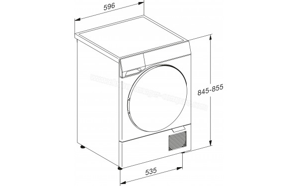 MIELE TQ 1000 WP - Dimensions