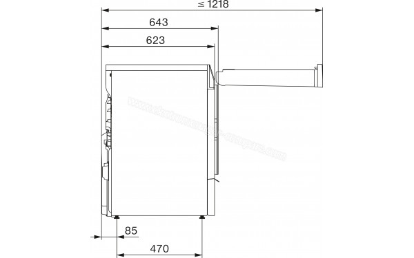 MIELE TQ 1000 WP - Dimensions