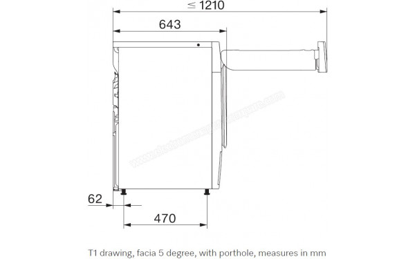 MIELE TSA 523 WP - Dimensions