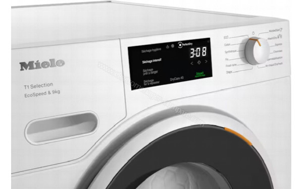 MIELE TSH 783 WP - Vue des programmes