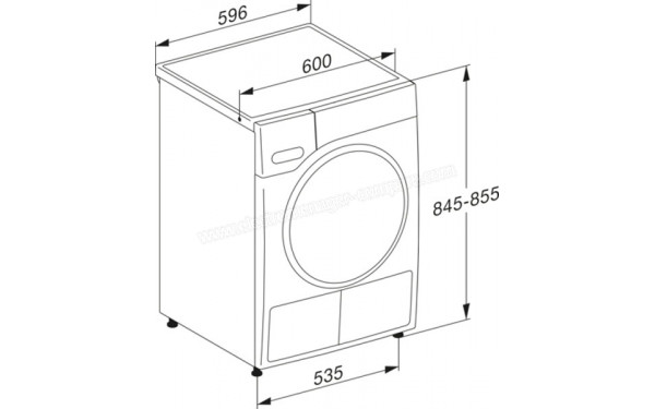 MIELE TSL 683 WP - Dimensions