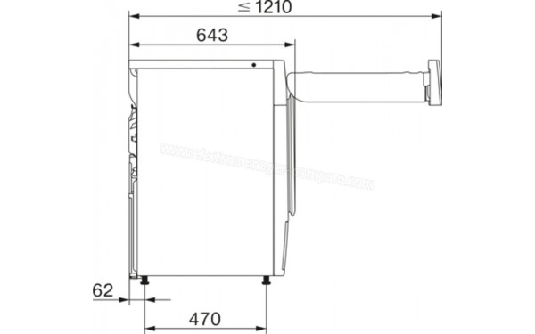 MIELE TSL 683 WP - Dimensions
